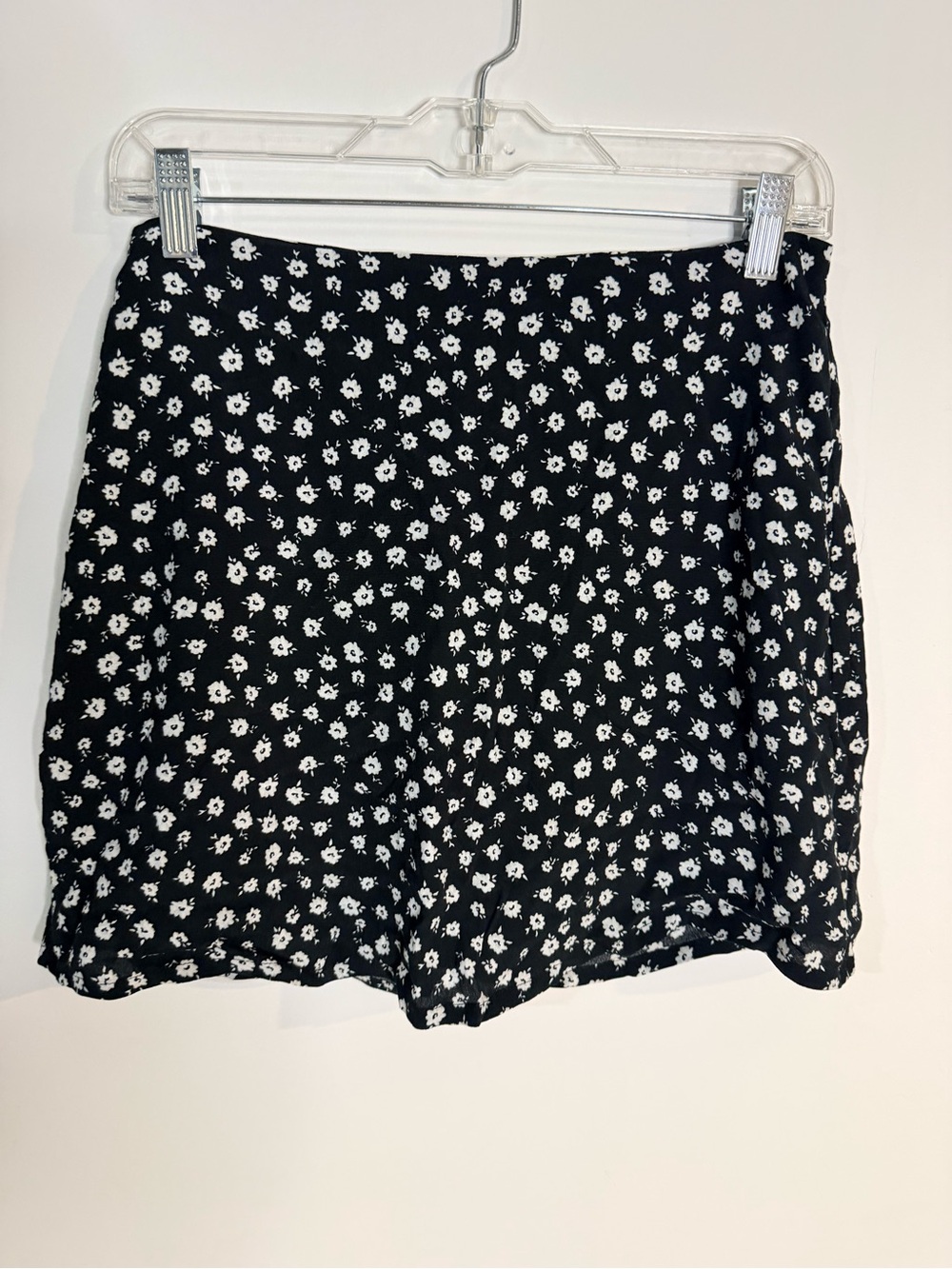 Garage black skirt with white flowers